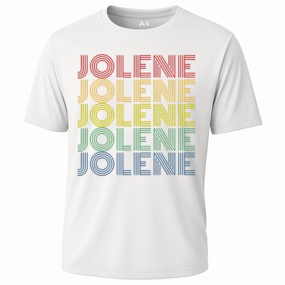 Jolene Retro Wordmark Pattern Vintage Style Performance Shirt