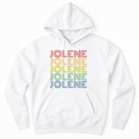 Jolene Retro Wordmark Pattern Vintage Style Hoodie