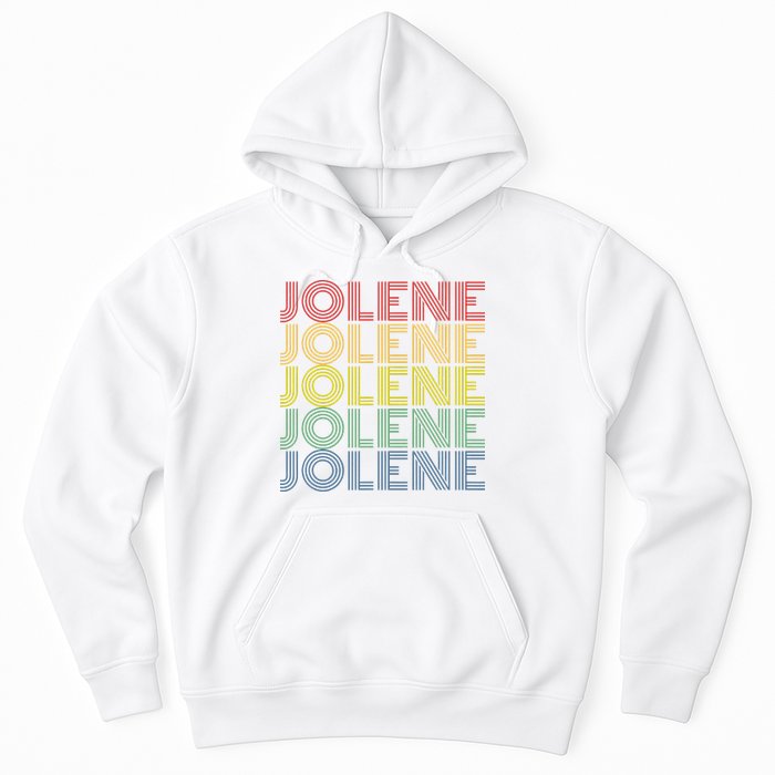Jolene Retro Wordmark Pattern Vintage Style Hoodie