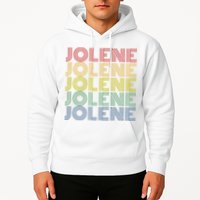 Jolene Retro Wordmark Pattern Vintage Style Hoodie