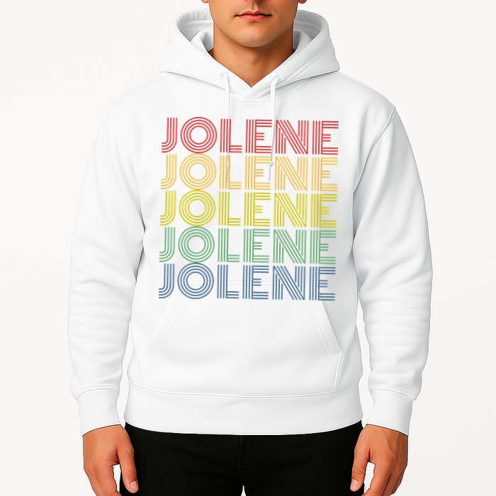 Jolene Retro Wordmark Pattern Vintage Style Hoodie