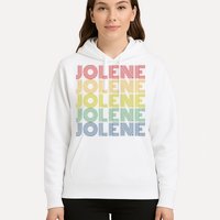 Jolene Retro Wordmark Pattern Vintage Style Hoodie