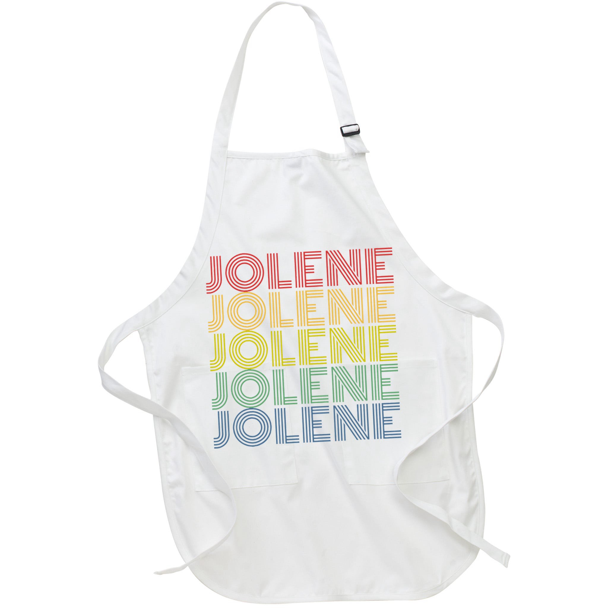 Jolene Retro Wordmark Pattern Vintage Style Apron