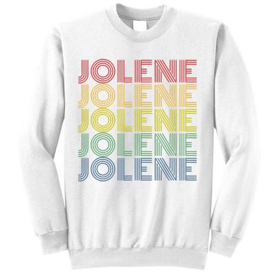 Jolene Retro Wordmark Pattern Vintage Style Sweatshirt