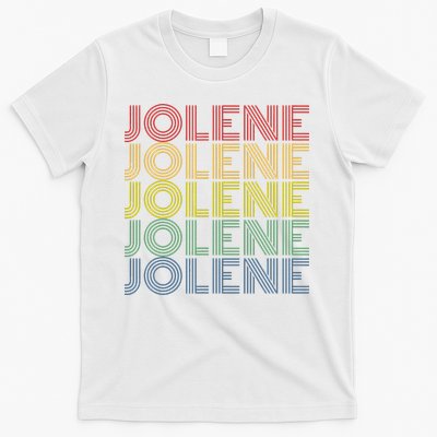 Jolene Retro Wordmark Pattern Vintage Style T-Shirt