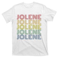 Jolene Retro Wordmark Pattern Vintage Style T-Shirt