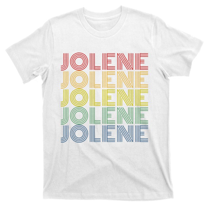 Jolene Retro Wordmark Pattern Vintage Style T-Shirt