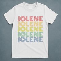 Jolene Retro Wordmark Pattern Vintage Style T-Shirt
