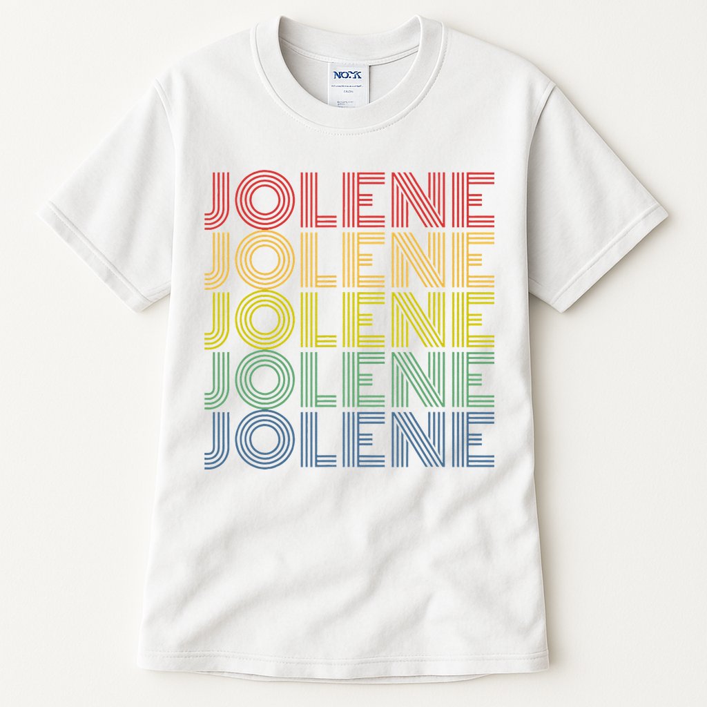 Jolene Retro Wordmark Pattern Vintage Style Tall T-Shirt