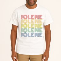 Jolene Retro Wordmark Pattern Vintage Style Tall T-Shirt