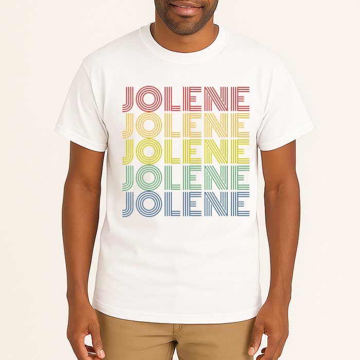 Jolene Retro Wordmark Pattern Vintage Style Tall T-Shirt