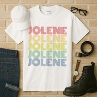 Jolene Retro Wordmark Pattern Vintage Style Tall T-Shirt