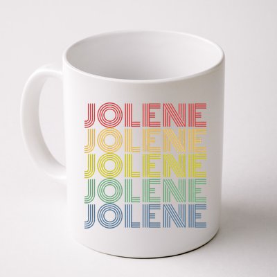 Jolene Retro Wordmark Pattern Vintage Style Mug