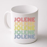 Jolene Retro Wordmark Pattern Vintage Style Mug