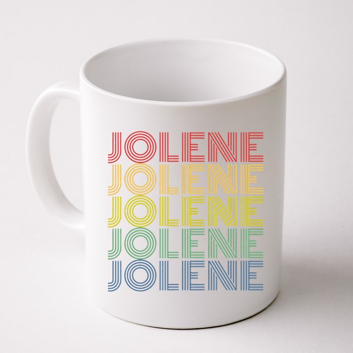 Jolene Retro Wordmark Pattern Vintage Style Mug
