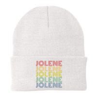 Jolene Retro Wordmark Pattern Vintage Style Beanie