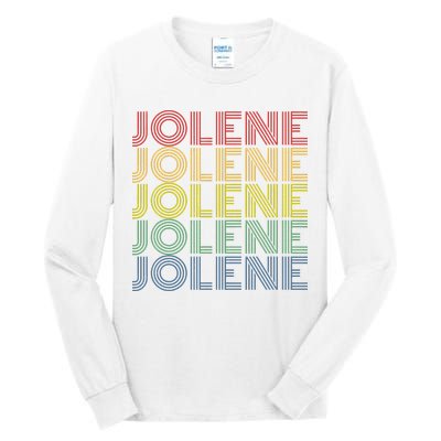 Jolene Retro Wordmark Pattern Vintage Style Tall Long Sleeve T-Shirt