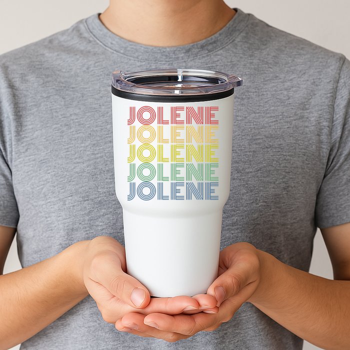 Jolene Retro Wordmark Pattern Vintage Style Tumbler