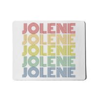 Jolene Retro Wordmark Pattern Vintage Style Mousepad