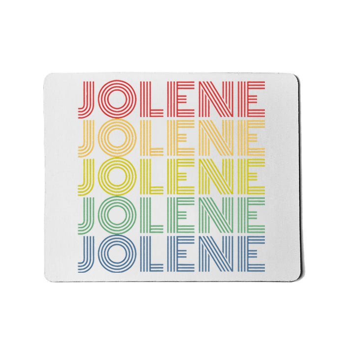 Jolene Retro Wordmark Pattern Vintage Style Mousepad