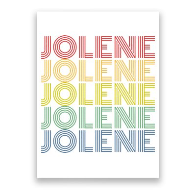 Jolene Retro Wordmark Pattern Vintage Style Poster