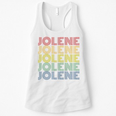 Jolene Retro Wordmark Pattern Vintage Style Womens Tank Top