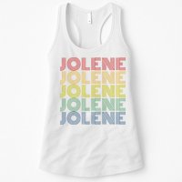 Jolene Retro Wordmark Pattern Vintage Style Womens Tank Top