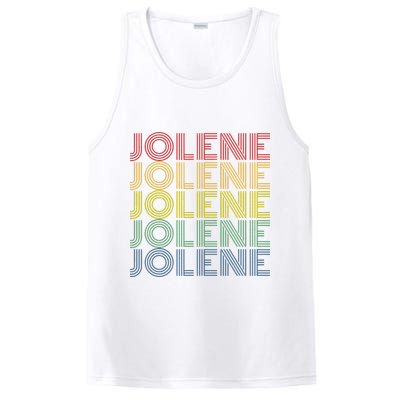Jolene Retro Wordmark Pattern Vintage Style PosiCharge Competitor Tank