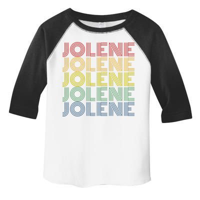 Jolene Retro Wordmark Pattern Vintage Style Toddler Fine Jersey T-Shirt