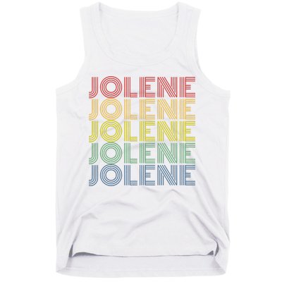 Jolene Retro Wordmark Pattern Vintage Style Tank Top