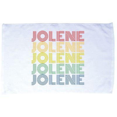 Jolene Retro Wordmark Pattern Vintage Style Microfiber Hand Towel