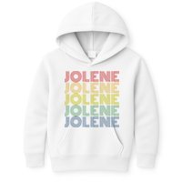 Jolene Retro Wordmark Pattern Vintage Style Kids Hoodie