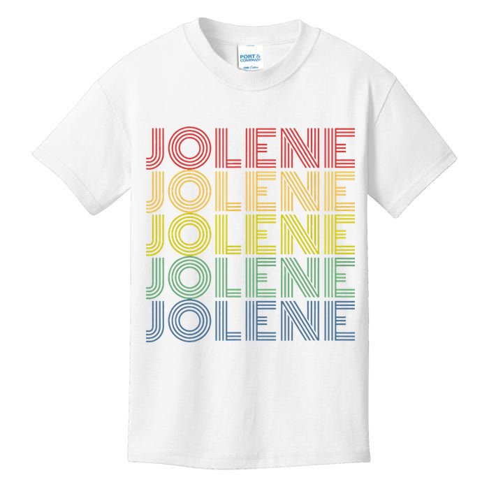 Jolene Retro Wordmark Pattern Vintage Style Kids T-Shirt