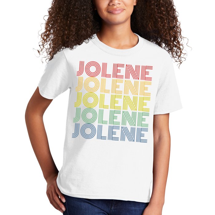 Jolene Retro Wordmark Pattern Vintage Style Kids T-Shirt