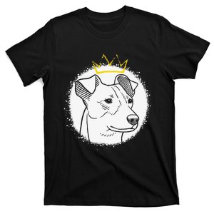 Jack Russell with Crown funny pet lovers gift T-Shirt