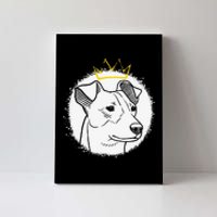 Jack Russell with Crown funny pet lovers gift Canvas