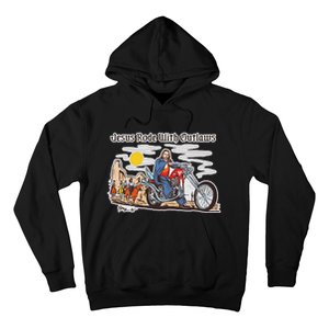 Jesus Rode With Outlaws Cowgirl Cowboy Jesus Christian Jesus Rode Hoodie