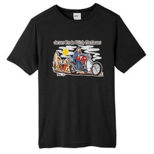 Jesus Rode With Outlaws Cowgirl Cowboy Jesus Christian Jesus Rode Tall Fusion ChromaSoft Performance T-Shirt