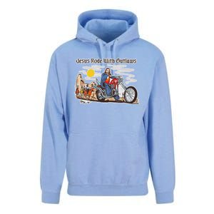 Jesus Rode With Outlaws Cowgirl Cowboy Jesus Christian Jesus Rode Unisex Surf Hoodie