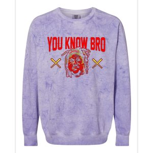 Jose Ramirez You Know Bro Colorblast Crewneck Sweatshirt