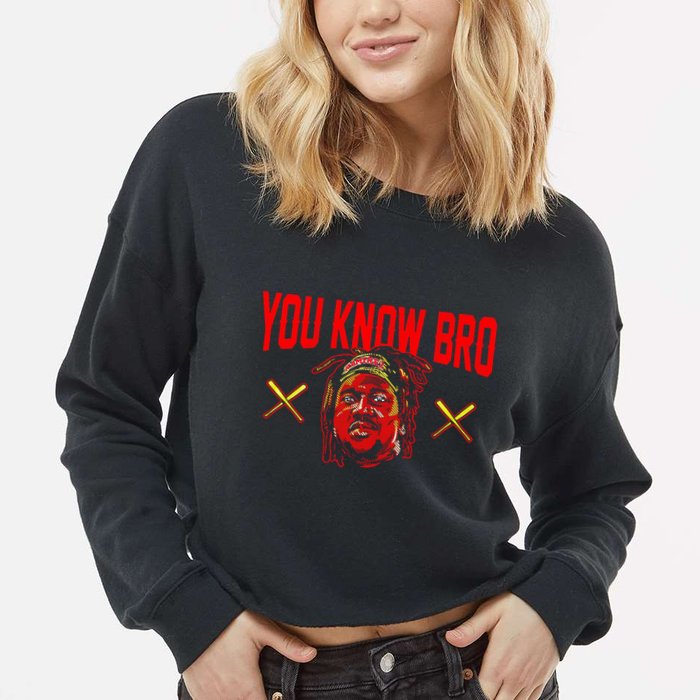 Jose Ramirez You Know Bro Cropped Pullover Crew