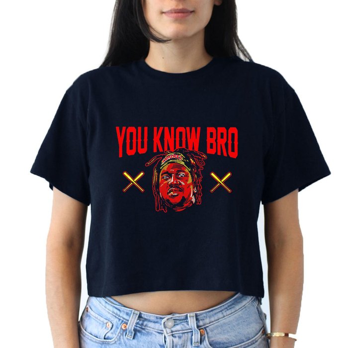 Jose Ramirez You Know Bro Women's Crop Top Tee