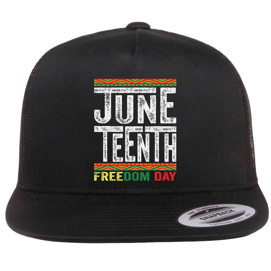 Juneteenth Since 1865 Black History Month Freedom Day Flat Bill Trucker Hat