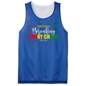 Juneteenth Since 1865 Breaking Every Chain Mesh Reversible Basketball Jersey Tank