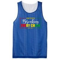 Juneteenth Since 1865 Breaking Every Chain Mesh Reversible Basketball Jersey Tank