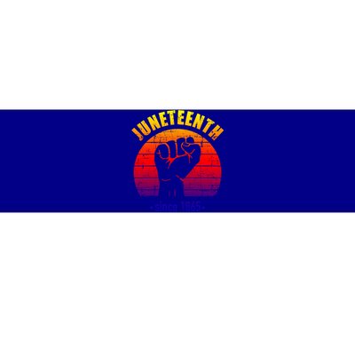 Juneteenth Since 1865 With Pan African Flag And Fist Gift Bumper Sticker