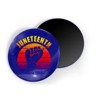 Juneteenth Since 1865 With Pan African Flag And Fist Gift Magnet