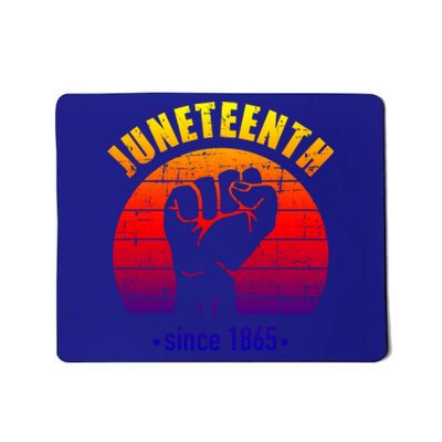 Juneteenth Since 1865 With Pan African Flag And Fist Gift Mousepad