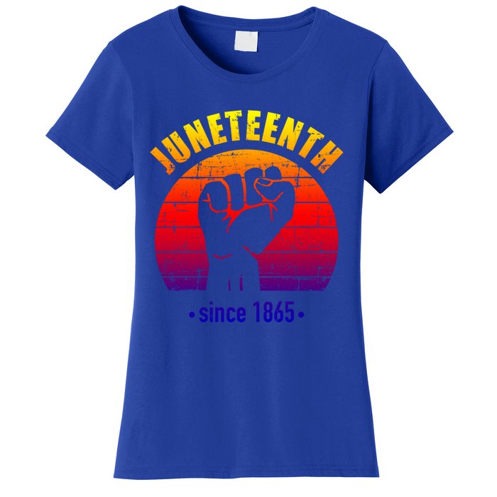 Juneteenth Since 1865 With Pan African Flag And Fist Gift Women's T-Shirt