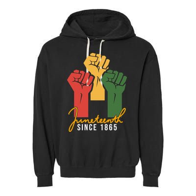 Juneteenth Since 1865 Garment-Dyed Fleece Hoodie